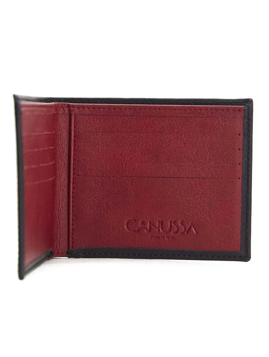 Cartera billetera, color negro. 100% vegana