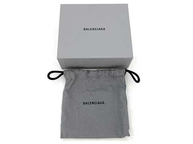 Cartera de cuero azul de tres pliegues Balenciaga 