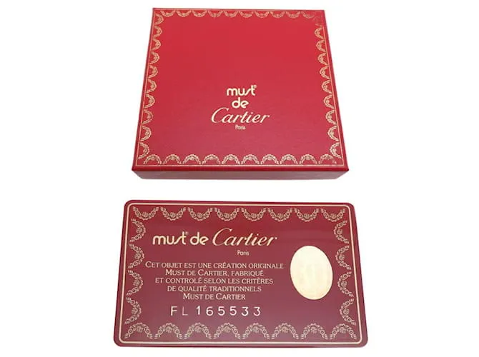 Cartera de cuero Bordeaux de Cartier Burdeos 