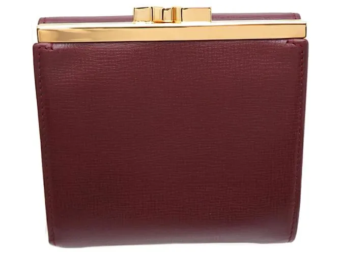 Cartera de cuero Bordeaux de Cartier Burdeos 