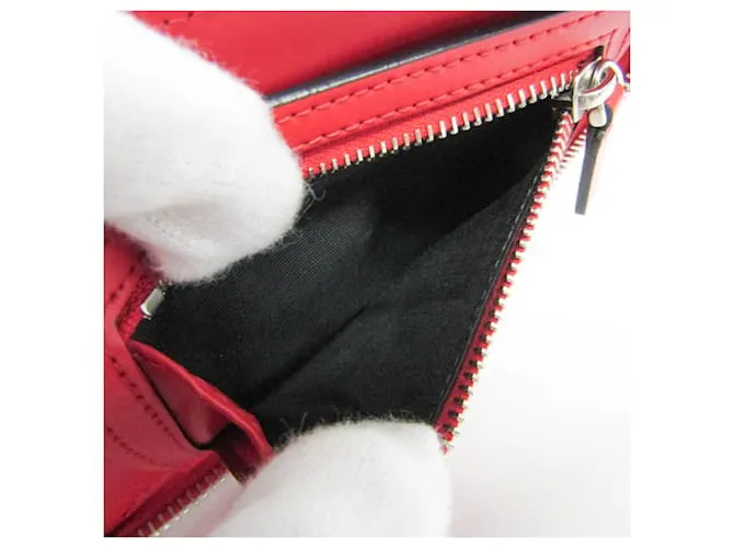 Cartera de cuero con cadena/hombro Valentino Garavani Negro Roja 