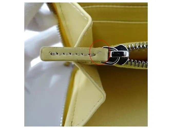 Cartera de cuero Hypnotize para mujeres Fendi Amarillo 