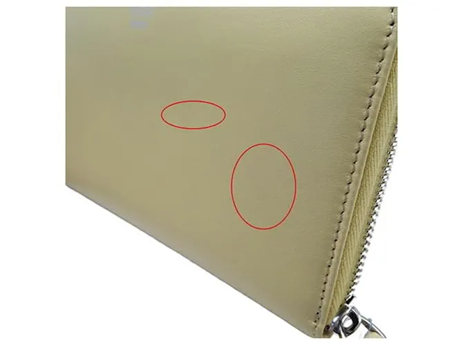 Cartera de cuero Hypnotize para mujeres Fendi Amarillo 