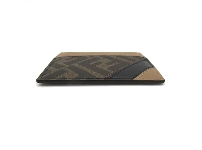Cartera de cuero marrón Fendi Castaño 