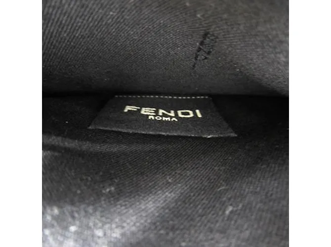 Cartera de cuero marrón Fendi Castaño 