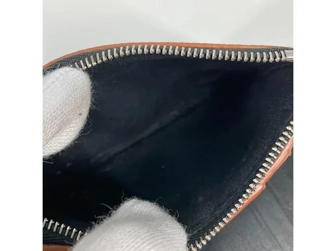 Cartera de cuero negro plegable Loewe 