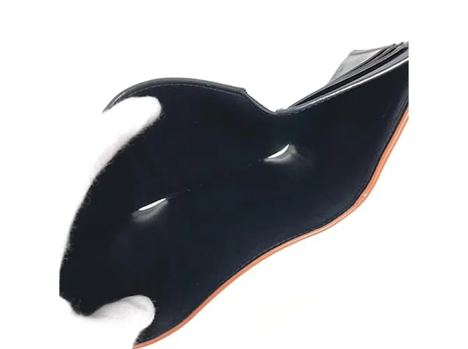 Cartera de cuero negro plegable Loewe 