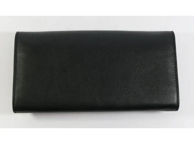 Cartera de cuero negro Sonia Rykiel 