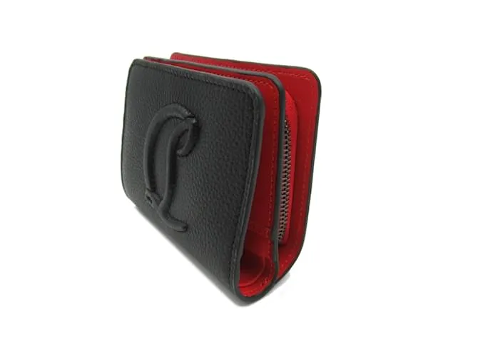 Cartera de cuero negro y rojo Christian Louboutin By My Side 
