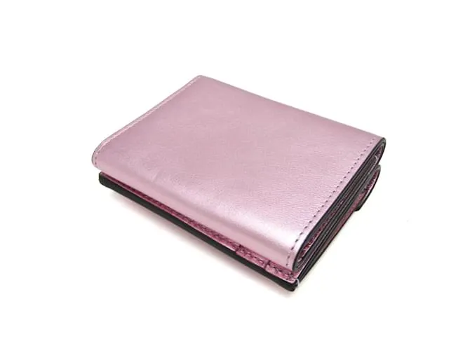 Cartera de cuero para mujer Fendi FF Diamond 8M0480 Plata 