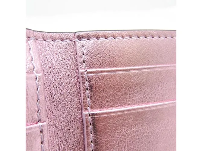 Cartera de cuero para mujer Fendi FF Diamond 8M0480 Plata 