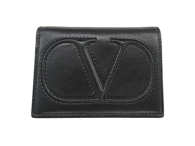 Cartera de cuero para mujer Valentino Garavani Negro 