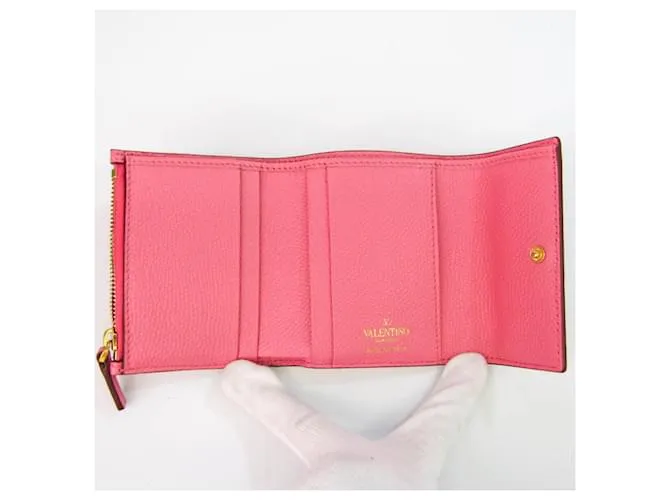 CARTERA DE CUERO PARA MUJER VALENTINO GARAVANI VSLING ROSA 