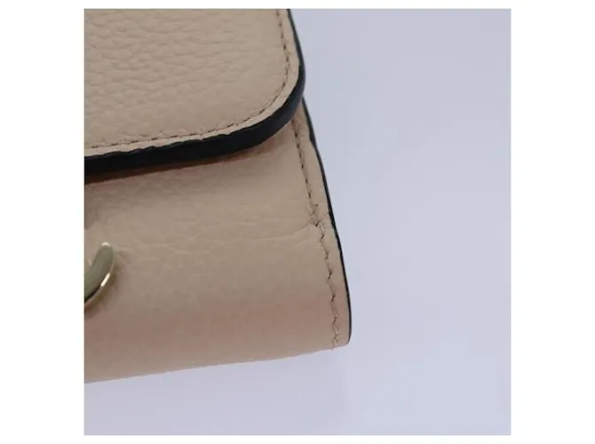 Cartera de Cuero Rosa Chloé Auth 82138 