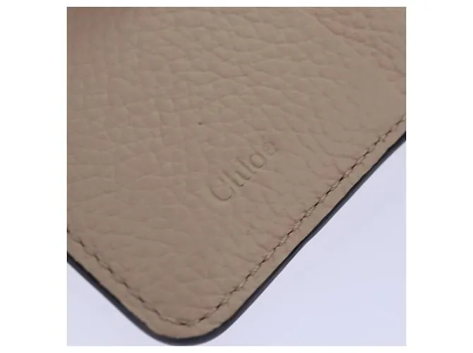 Cartera de Cuero Rosa Chloé Auth 82138 