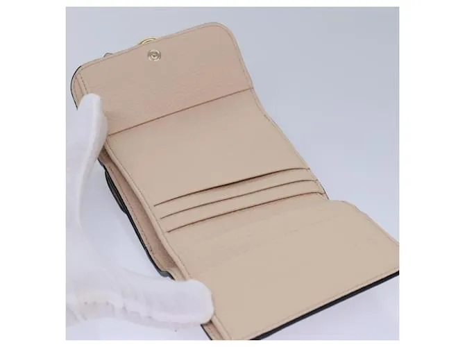 Cartera de Cuero Rosa Chloé Auth 82138 