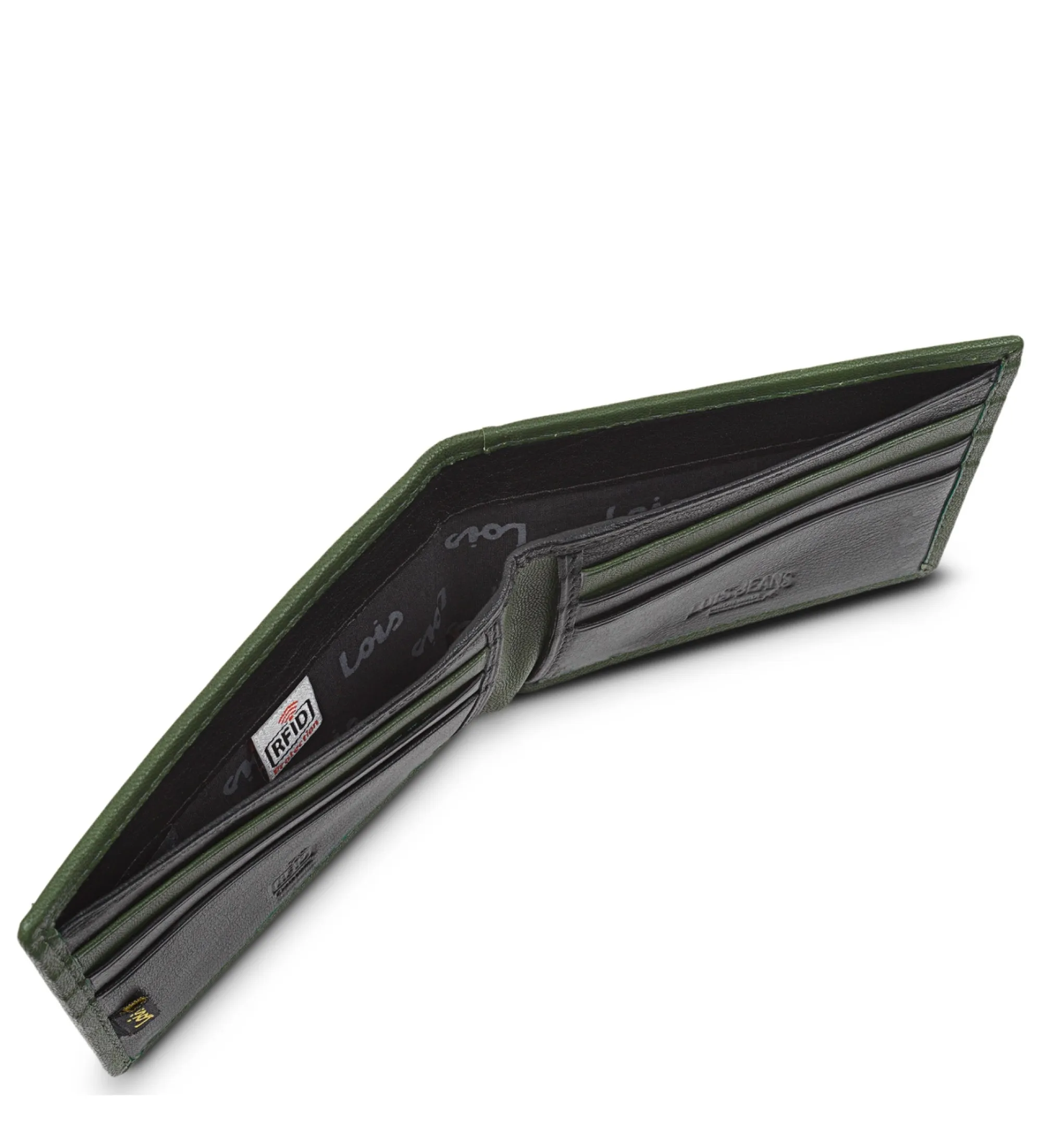 CARTERA DE PIEL RFID  206708 COLOR NEGROKAKI
