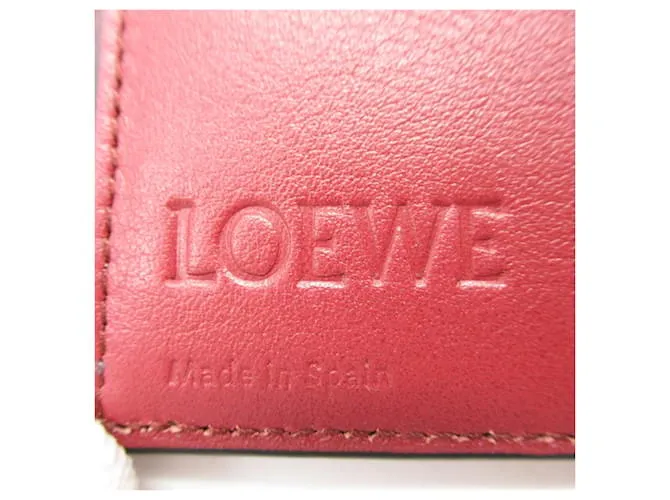 Cartera vertical Loewe pequeña cartera de cuero C660S86X013639 en excelente estado Castaño 