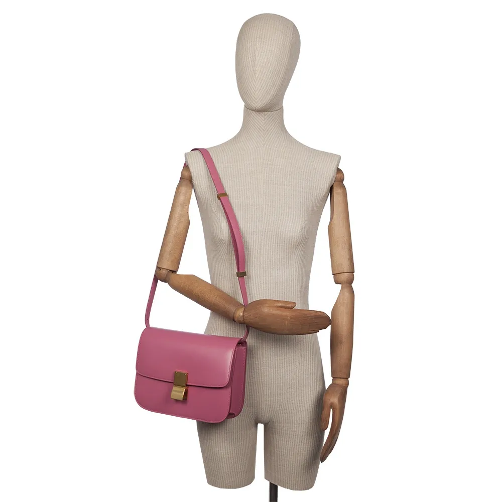 Celine Bolso Box Mediano Rosa