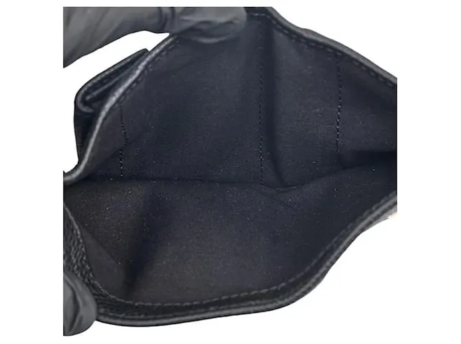 Chloé Cartera de cuero bifold See by Chloe negra y dorada en muy buen estado Negro 