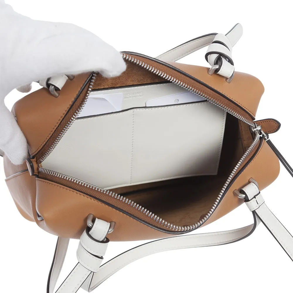 Cèline Bolso Cube Pequeño Camel