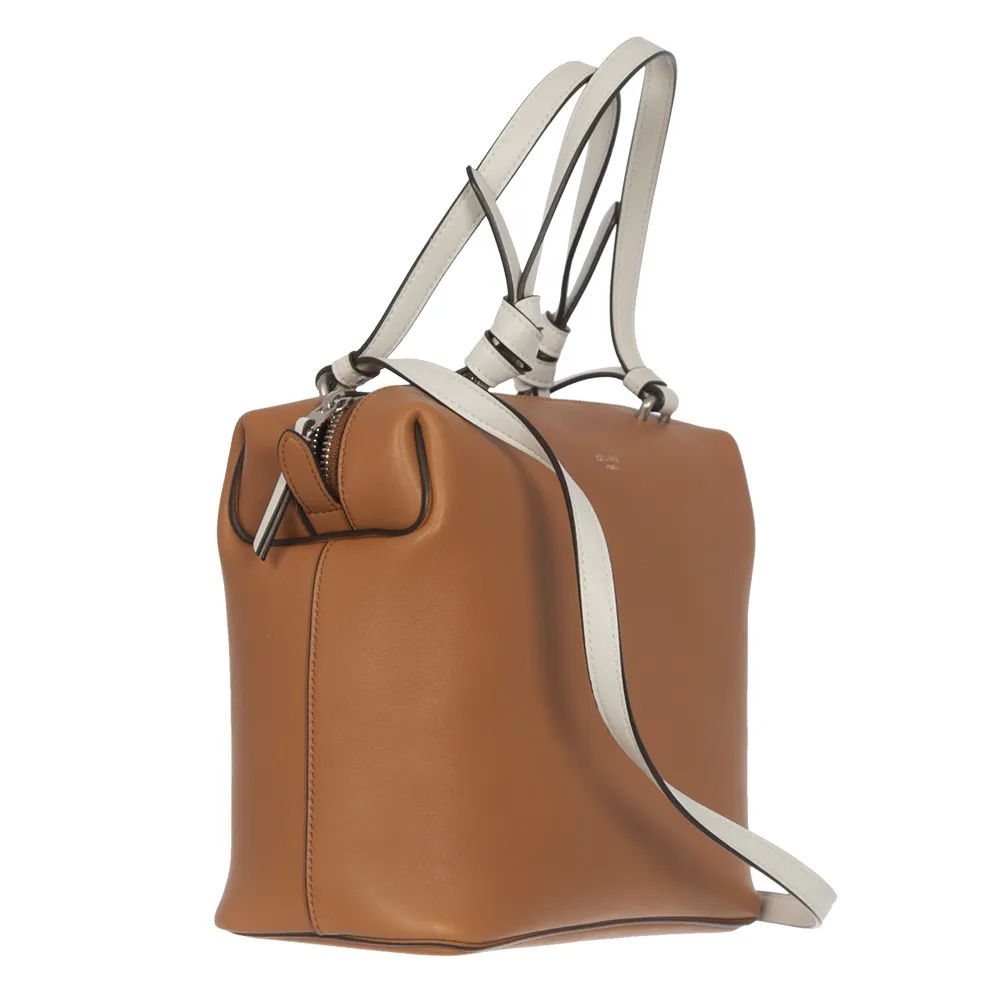 Cèline Bolso Cube Pequeño Camel