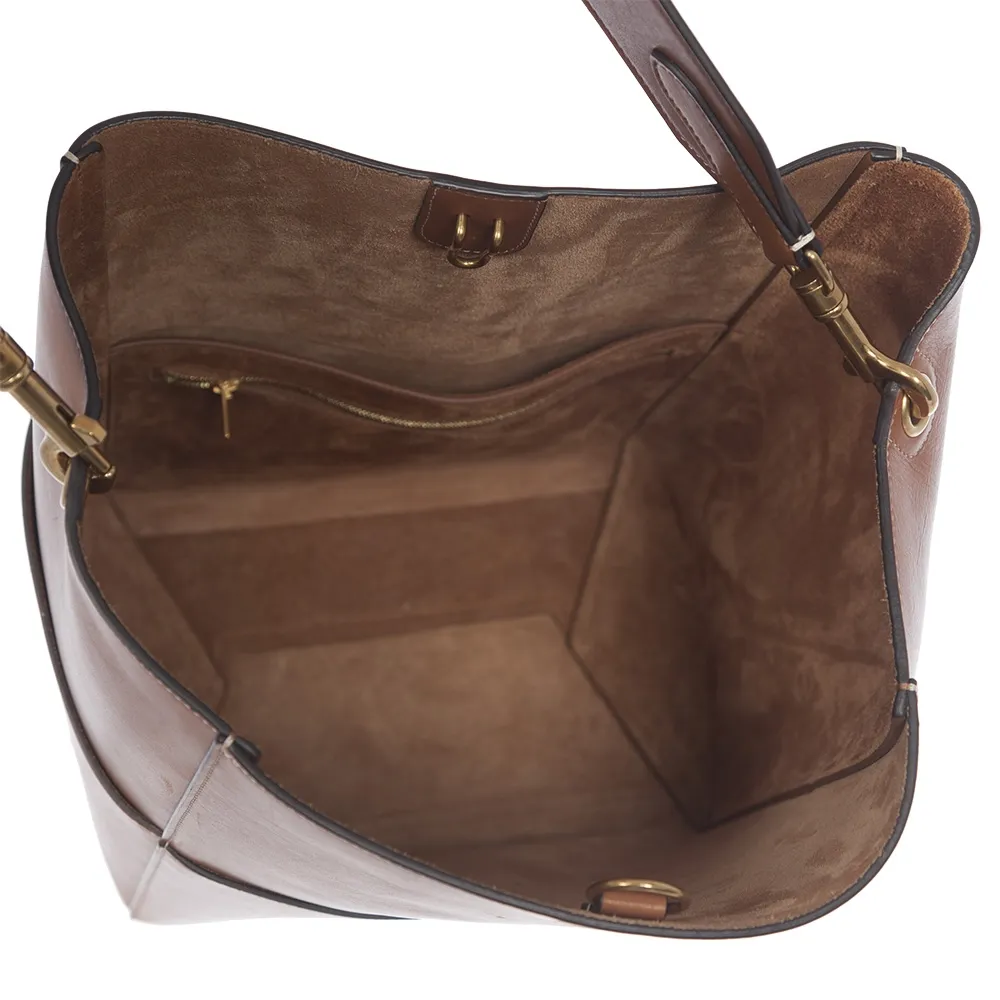 Céline Bolso Sangle Bucket Marrón