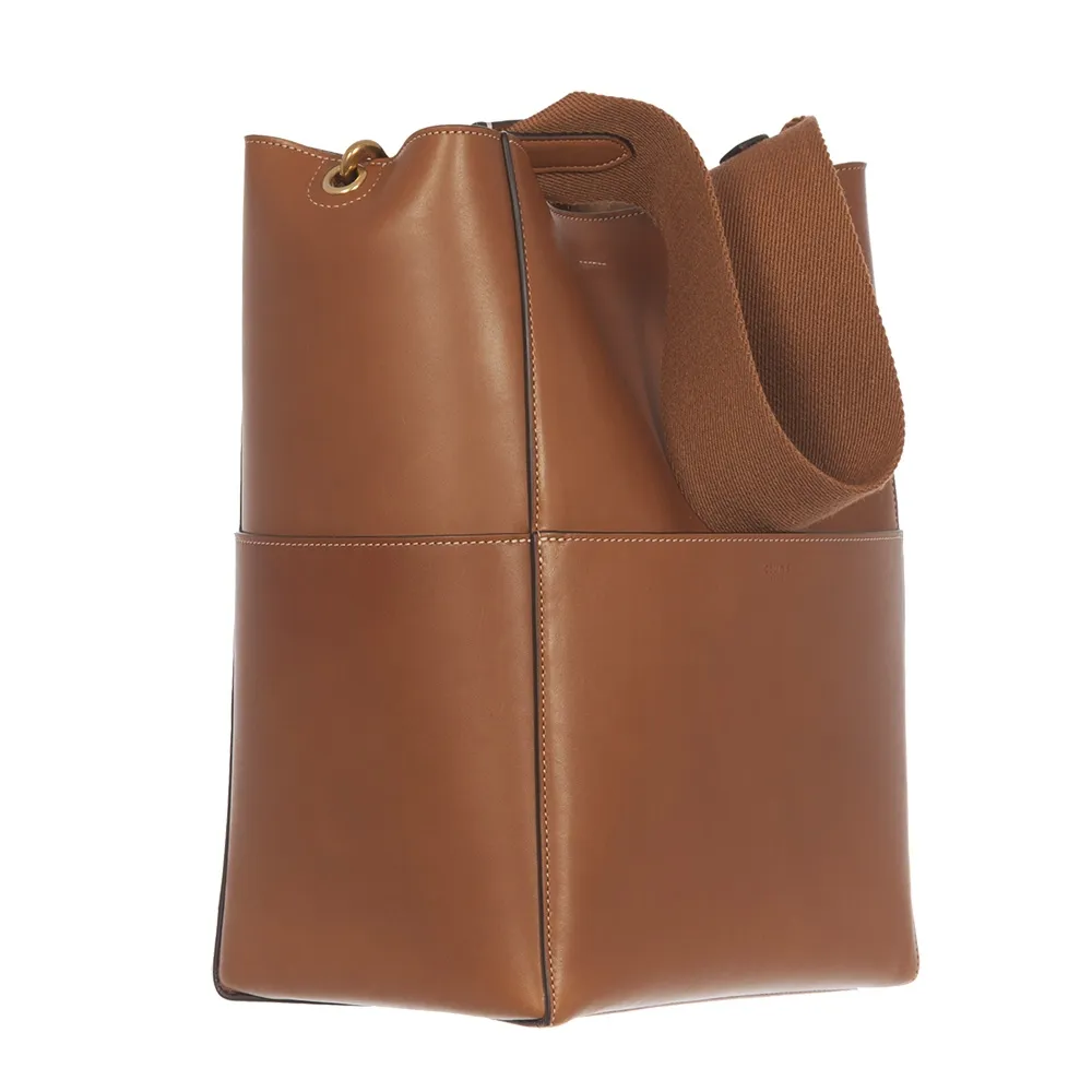 Céline Bolso Sangle Bucket Marrón