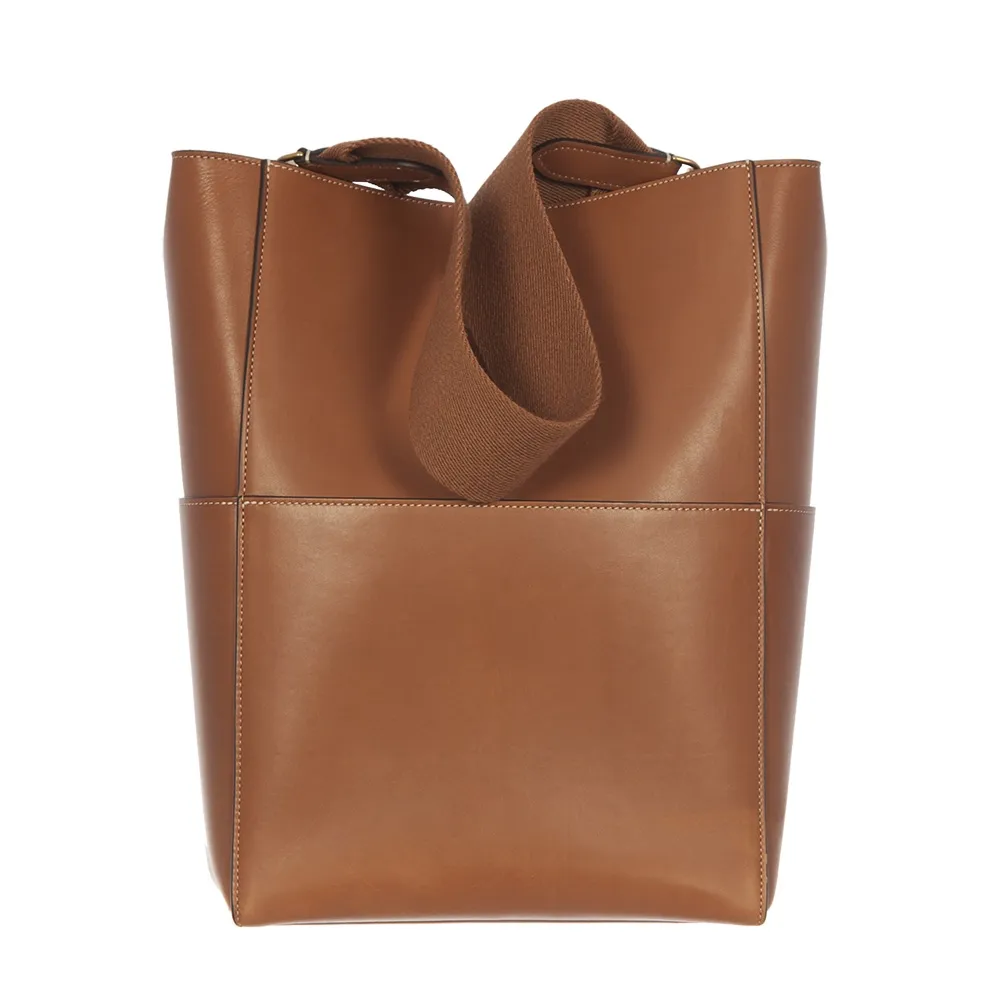 Céline Bolso Sangle Bucket Marrón