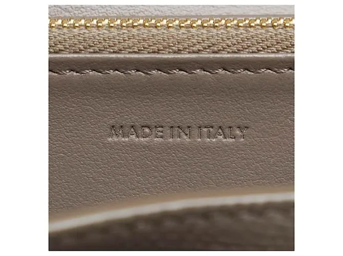 Céline Cartera de cuero Celine Large Flap gris en muy buen estado 