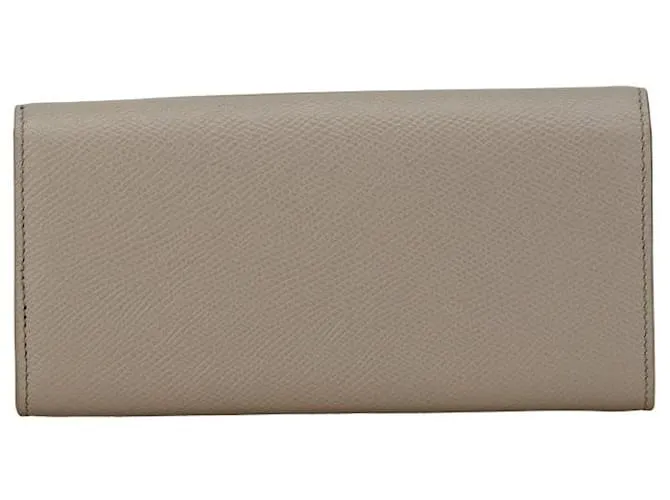 Céline Cartera de cuero Celine Large Flap gris en muy buen estado 