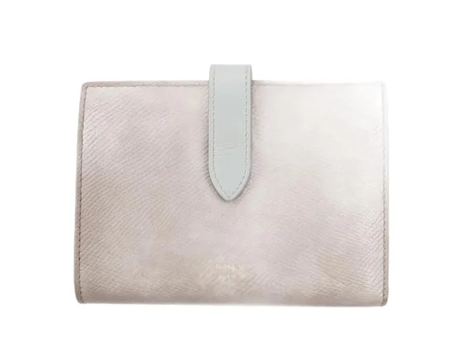 Céline Cartera de cuero mediana Celine con correa en taupe Beige 