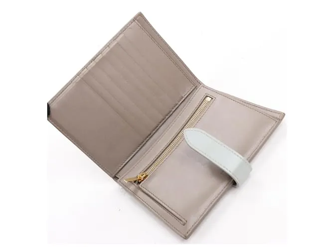 Céline Cartera de cuero mediana Celine con correa en taupe Beige 