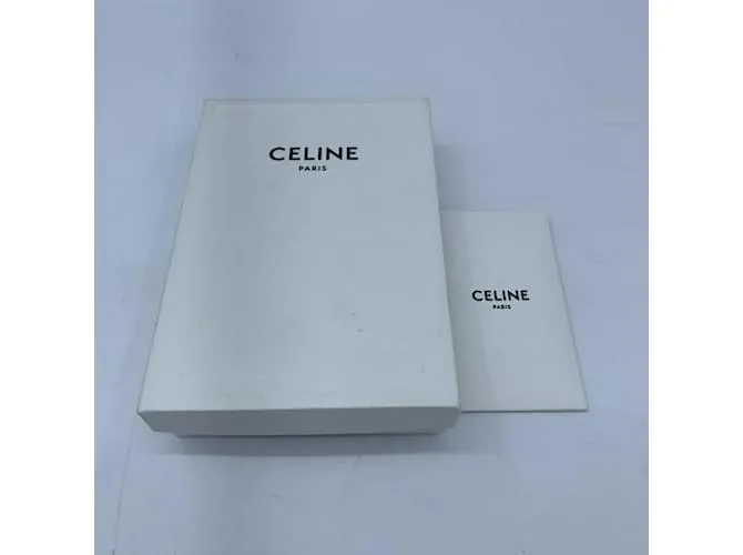 Céline Cartera de cuero para hombre Celine en negro 