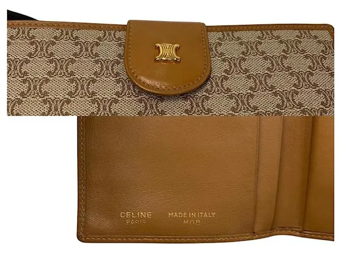 Céline Celine Macadam Cartera Larga  Cartera de Cuero en Muy Buen Estado 