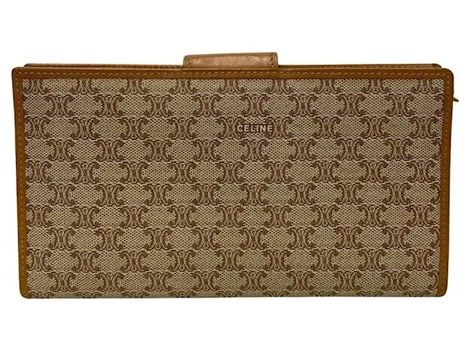 Céline Celine Macadam Cartera Larga  Cartera de Cuero en Muy Buen Estado 