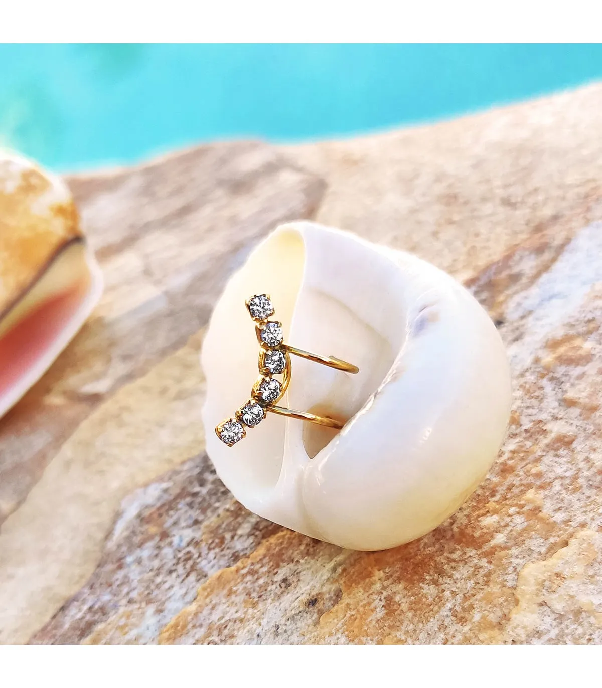 Ear Cuff Grimpeur Or Jaune 18K
