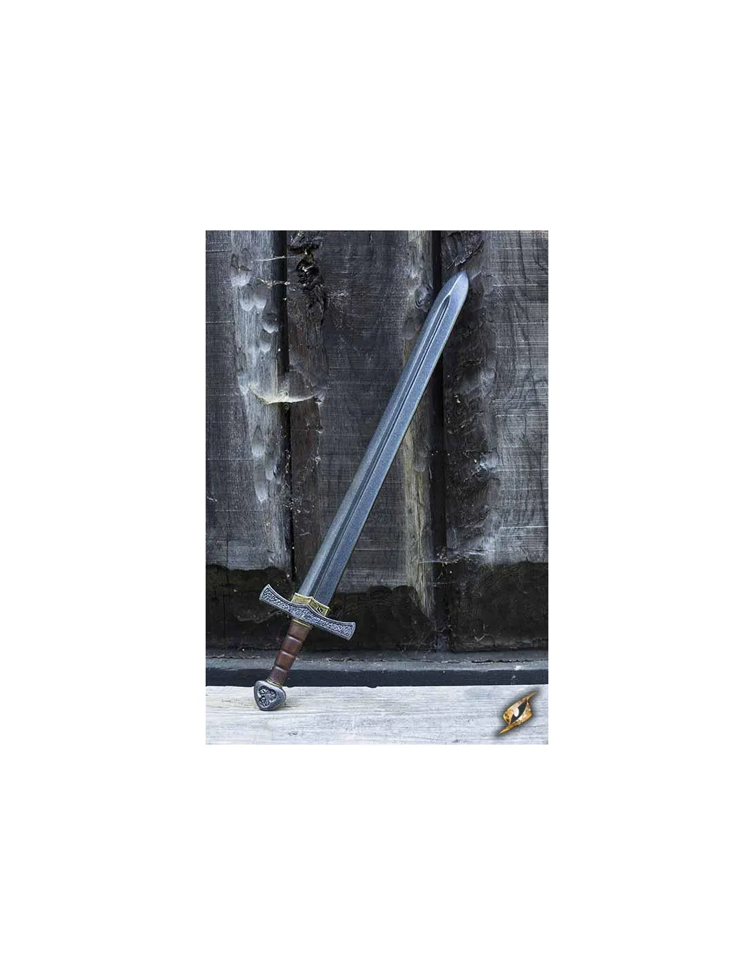 Espada medieval de los cruzados en látex para LARP, 70 cm.