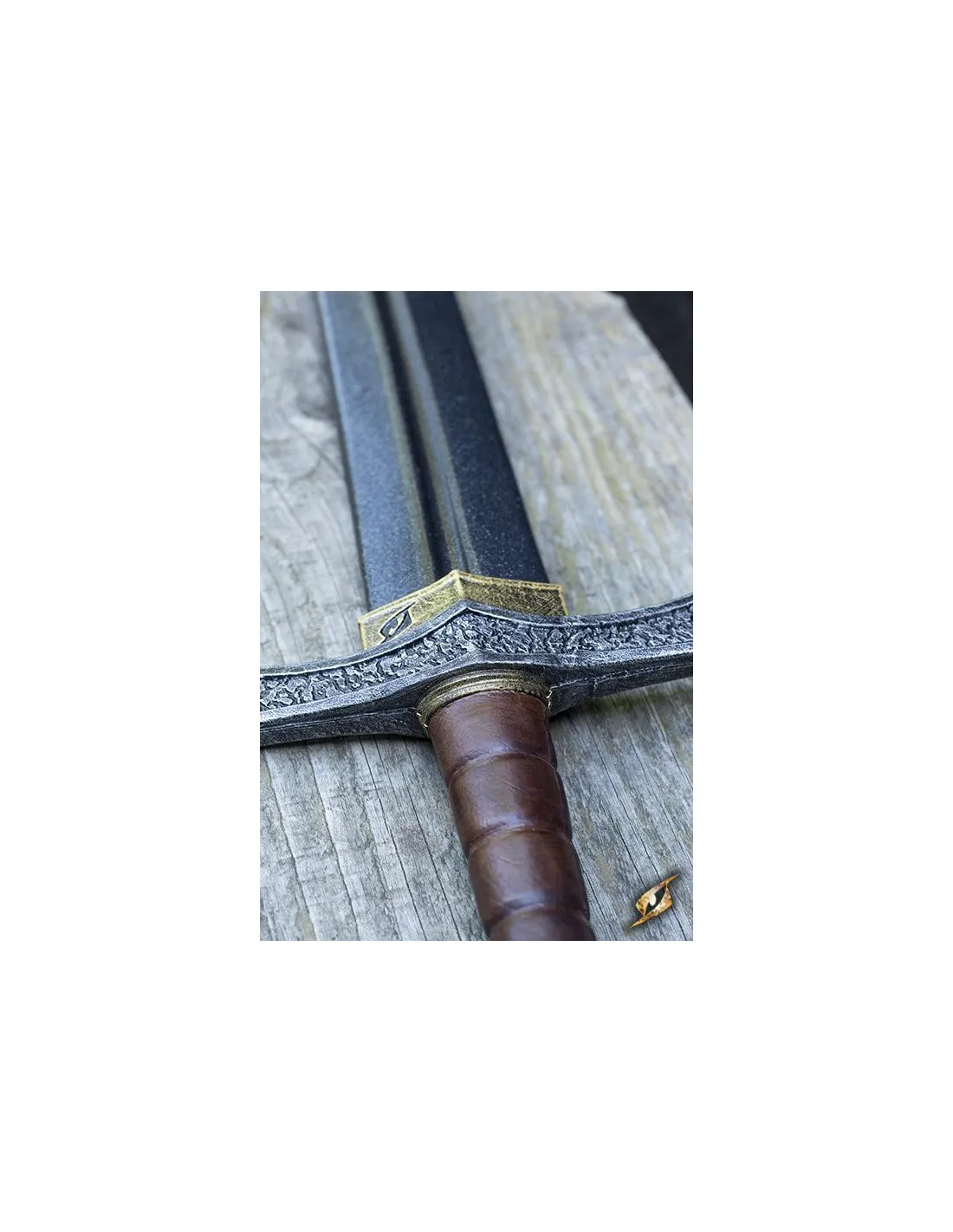 Espada medieval de los cruzados en látex para LARP, 70 cm.