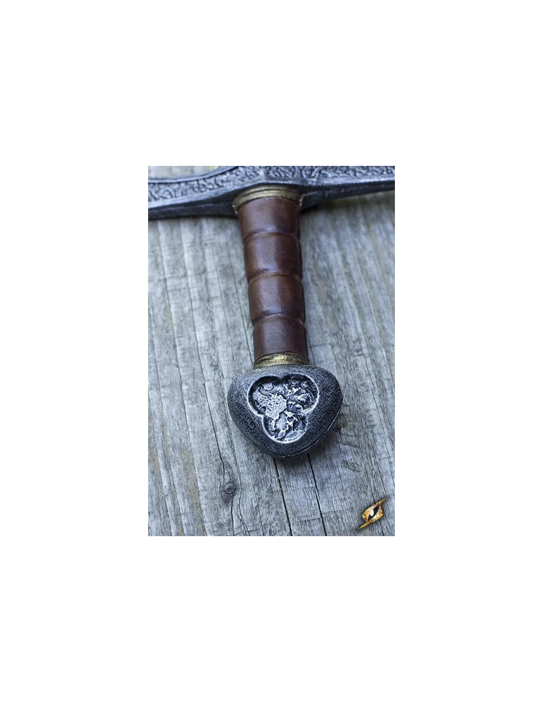 Espada medieval de los cruzados en látex para LARP, 70 cm.