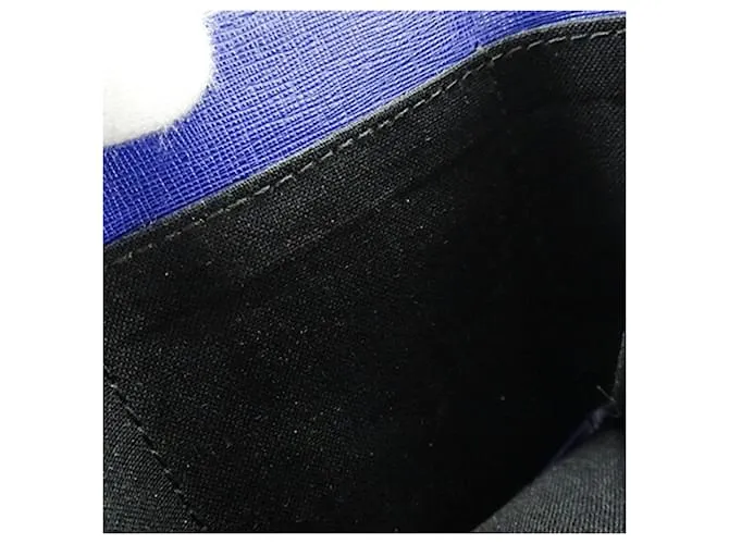 EVERYDAY CARTERA DE CUERO TRIFOLD BALENCIAGA BLANCO AZUL 