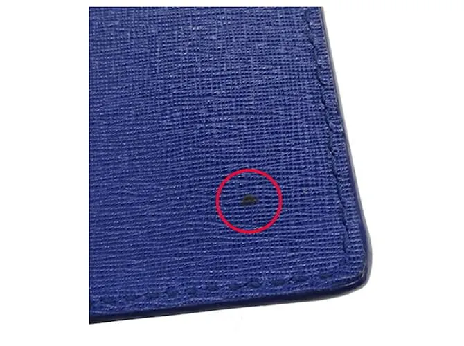 EVERYDAY CARTERA DE CUERO TRIFOLD BALENCIAGA BLANCO AZUL 
