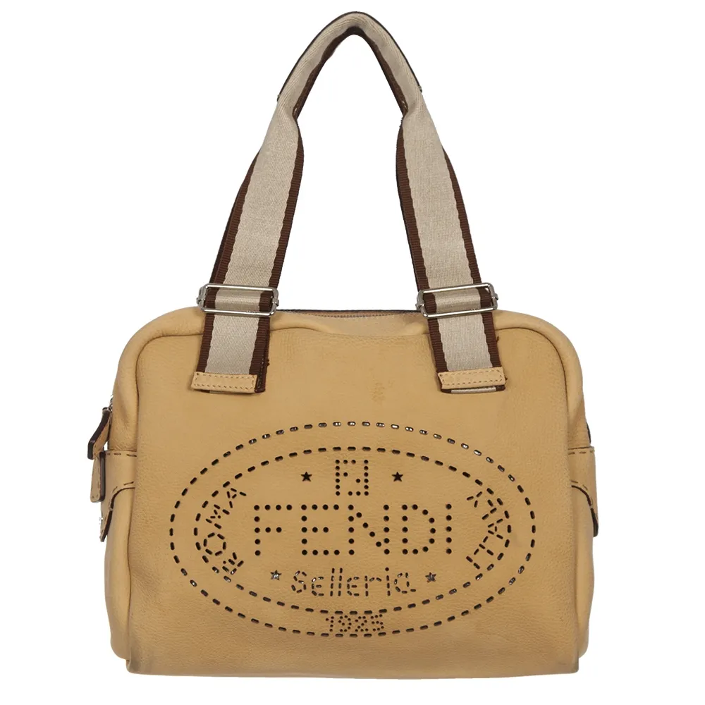 Fendi Bolso Satchel Selleria Beige