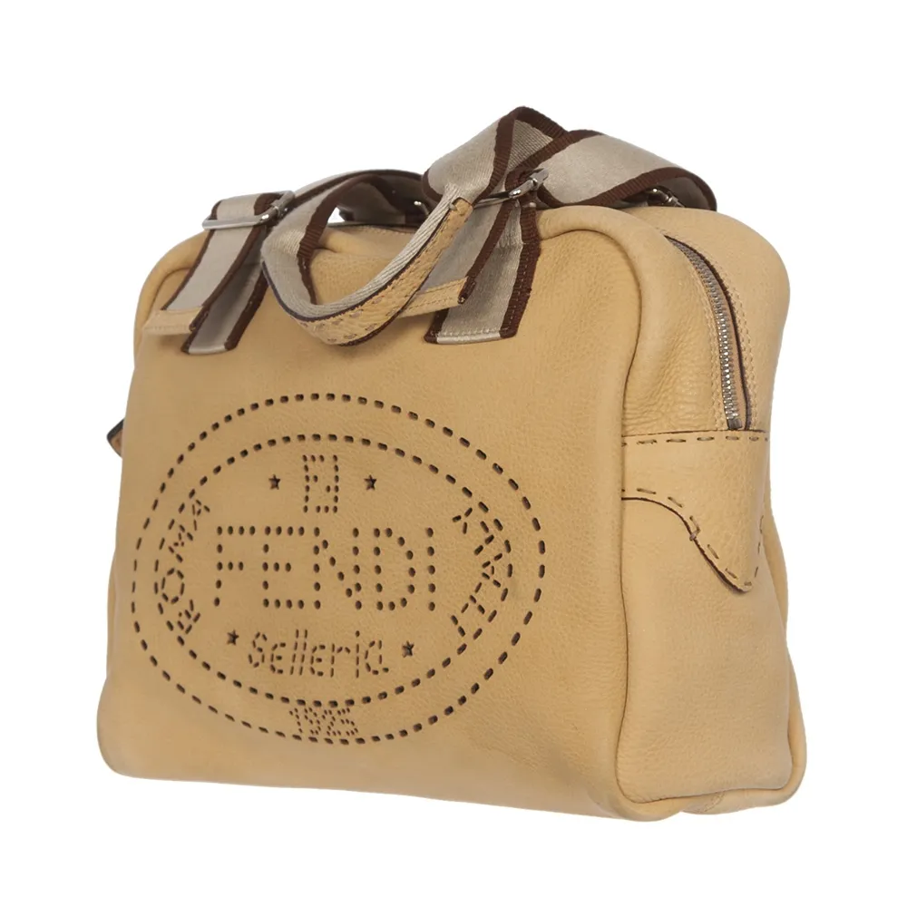 Fendi Bolso Satchel Selleria Beige