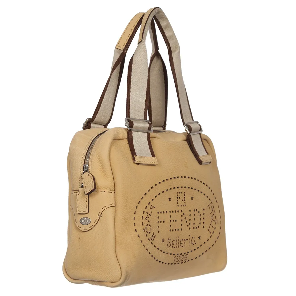 Fendi Bolso Satchel Selleria Beige