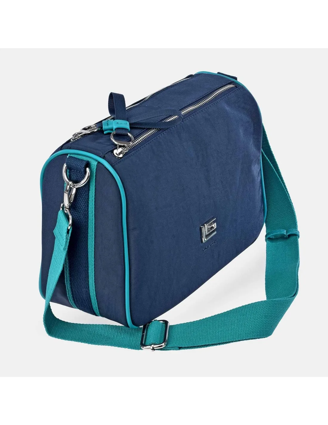 GUY LAROCHE bolso bandolera grande para mujer en calidad Nylon con doble cremallera