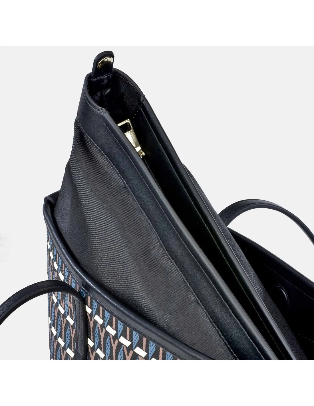 GUY LAROCHE bolso shopping en lona estampada logo