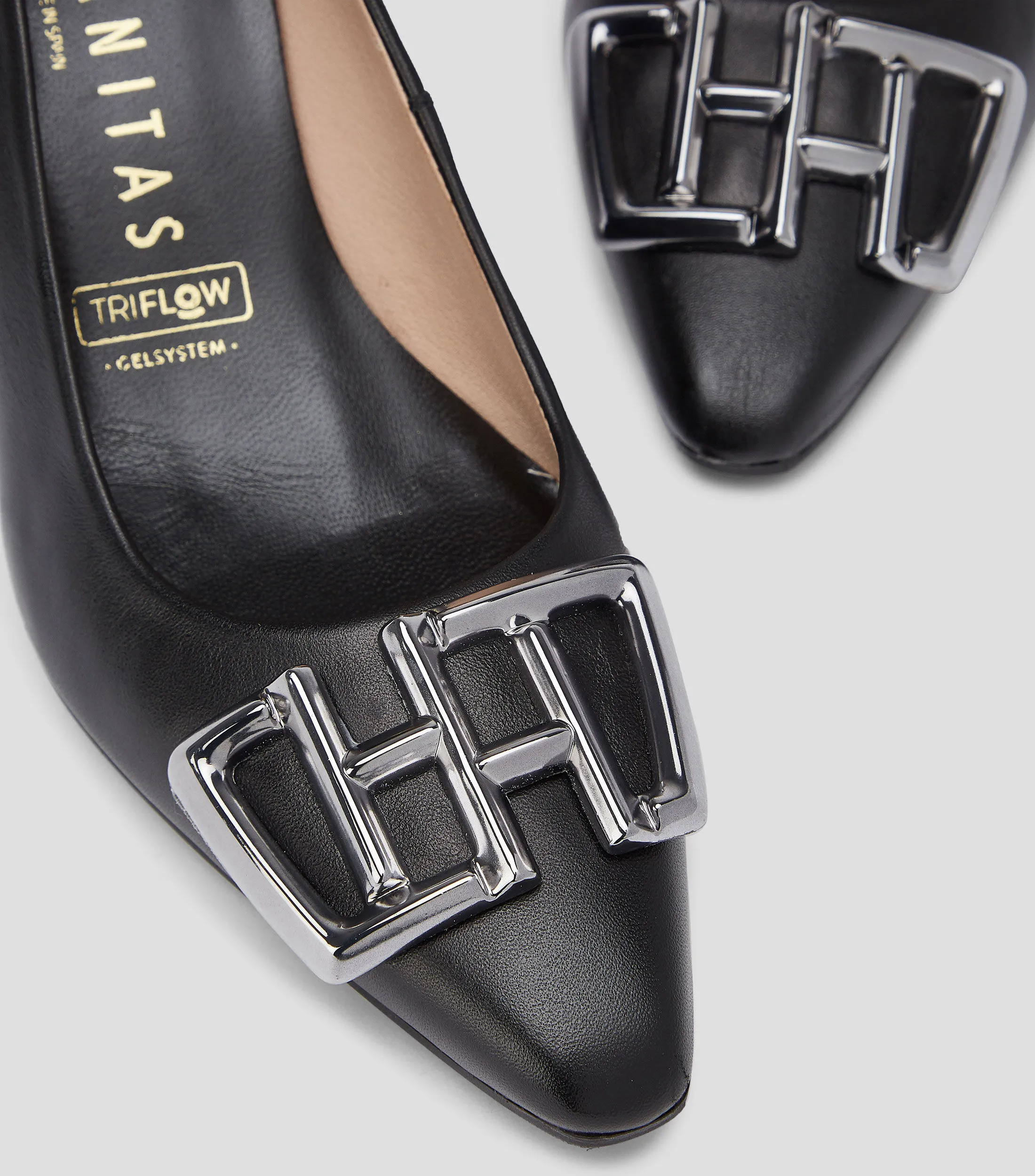 Hispanitas Zapatillas Pump con tacón delgado 6.5 Mujer