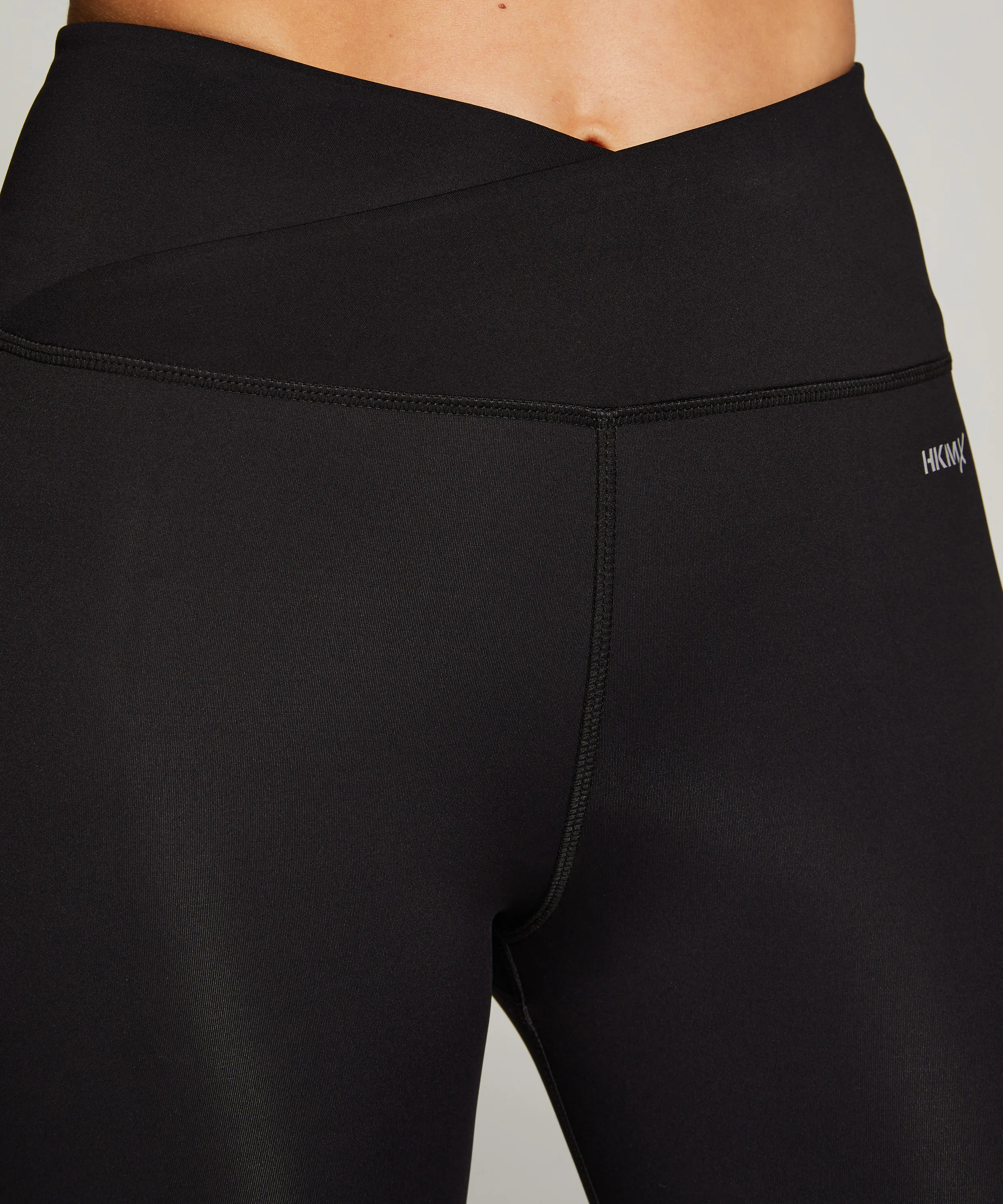 HKMX LEGGINGS CRUZADOS DE TALLE ALTO  NEGRO