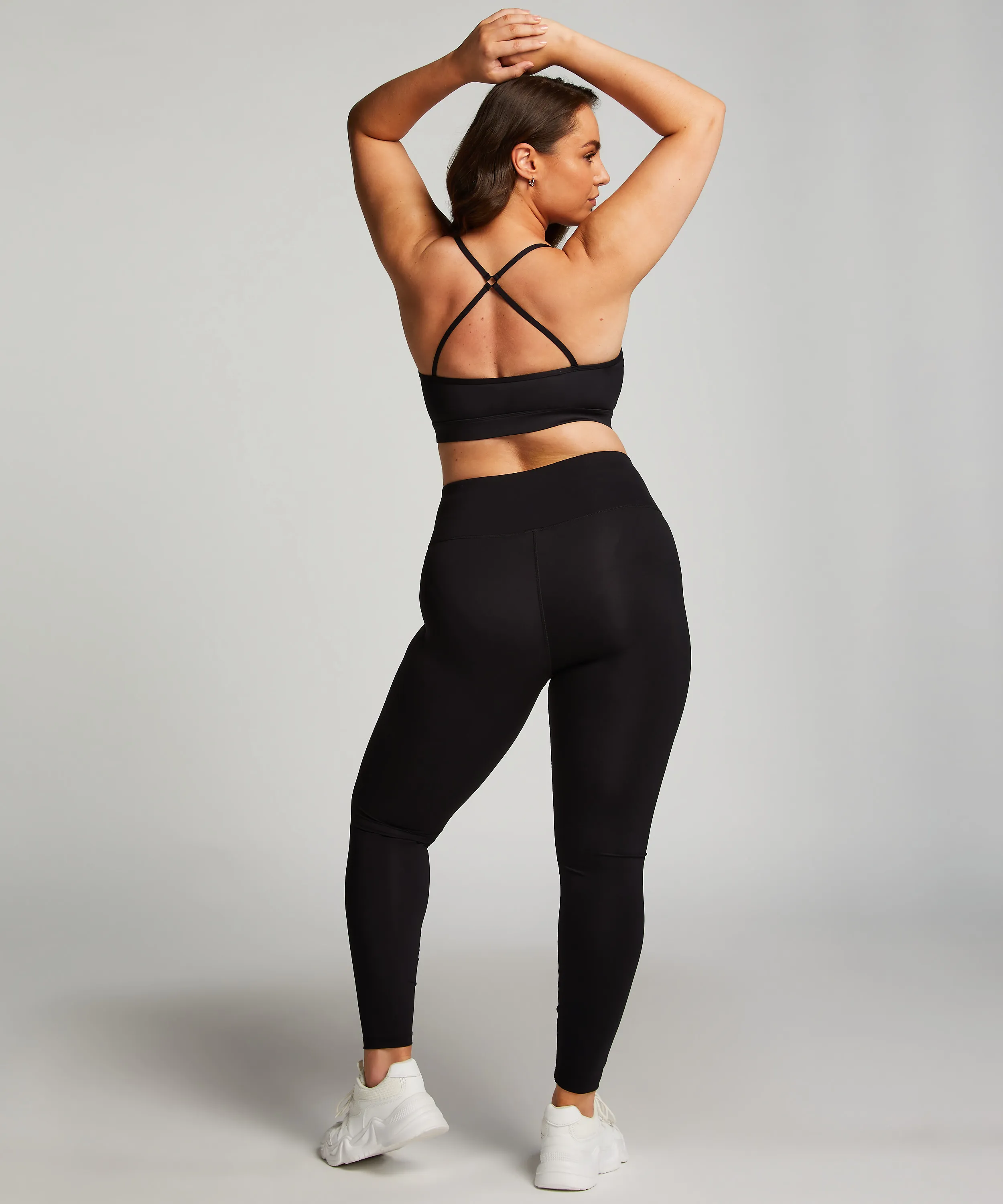 HKMX LEGGINGS CRUZADOS DE TALLE ALTO  NEGRO